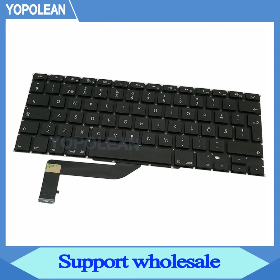 Клавиатура шведская 3 шт./лот AC06 AC07 для Macbook Pro Retina 15 дюймов A1398 2012 2013 2014 2015 лет |