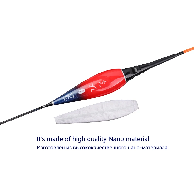 Description Picture 4 of item3PCS Nano Electric Fishing Floats+3pcs CR425+3pcs Float Tube+1 Bag Hooks Luminous Boya Fresh Water Bouy Night Fishing Accessorie