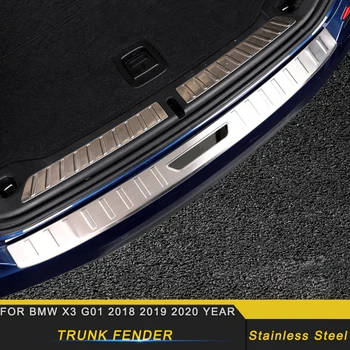 

Car Accessories Tailgate Trunk Door Fender Bumper Plate Pad Cover Frame Sticker Trim Decoration for BMW X3 G01 2018 2019 2020