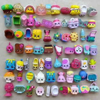 

25pcs/lot Cute Shopping Fruit Dolls Action Figures for Family Kid's Christmas Gift Child Playing Toys Mixed Seasons