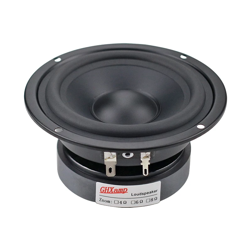 Enhanced Audio 4-Inch 80W Hi-Fi Midrange Speaker with Rubber Surround and Matte Coated Paper - Single Unit