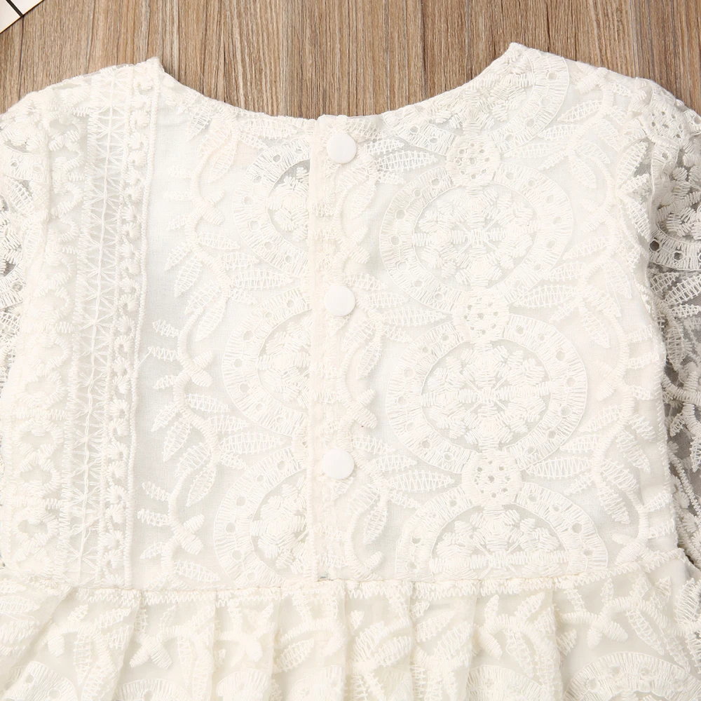 0-24 Months  Newborn Baby Girl Flower Clothes Long Sleeve Lace Romper Dress One-Pieces Outfit