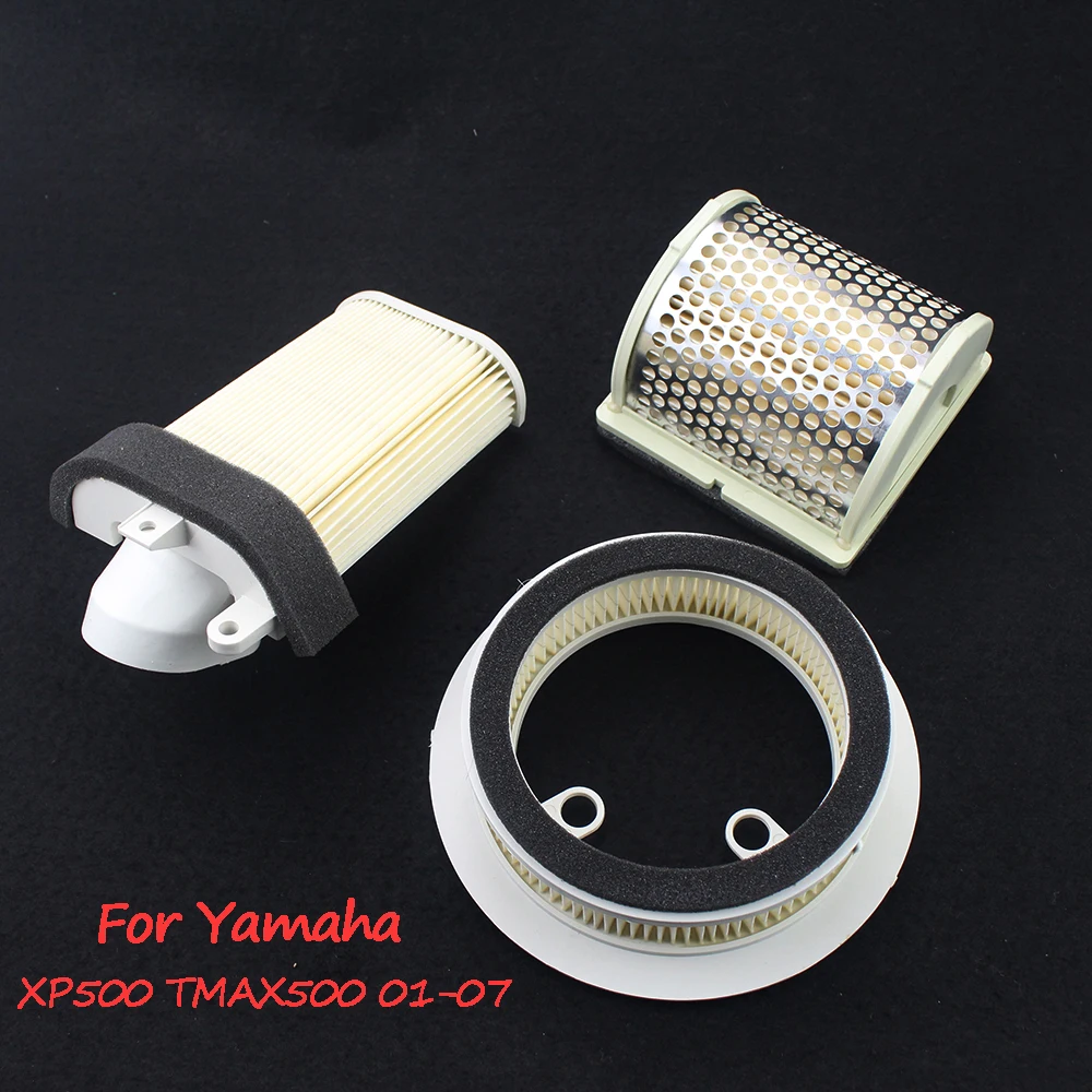 Motorcycle 1 Set Air Intake Filter Cleaner Motorbike Cotton Gauze Air Filter For Yamaha XP500 TMAX500 T-Max 500 2001-2007 - - Racext 17