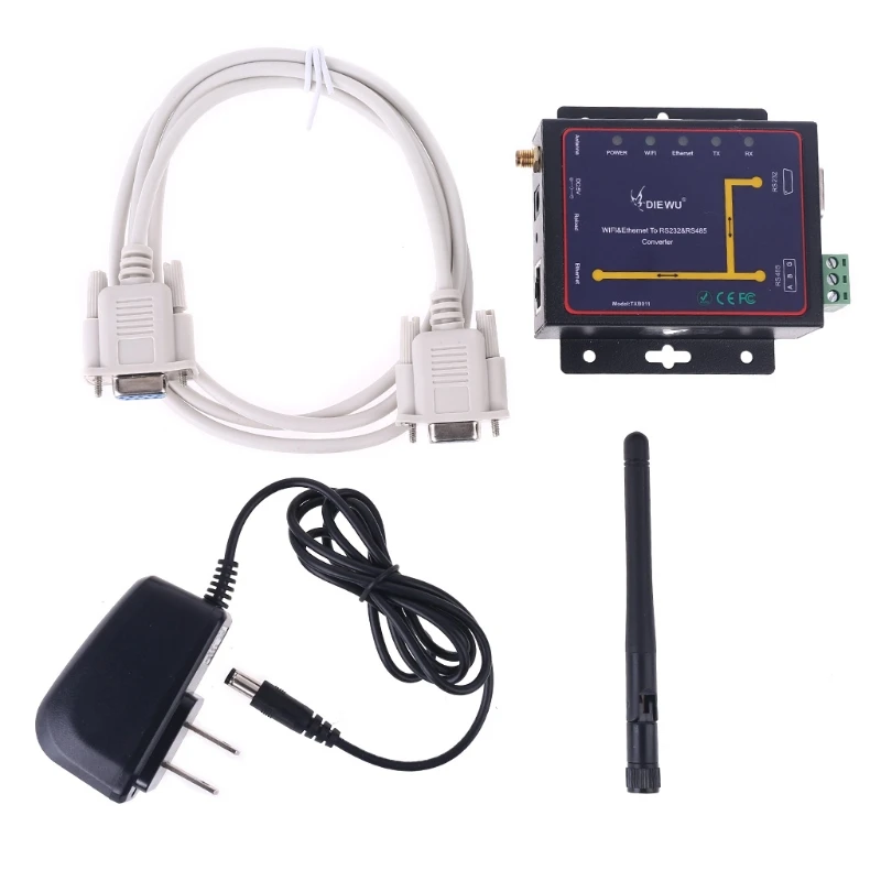 

WiFi Ethernet RJ45 to RS232 RS485 Serial Server Support WatchDog Modbus TCP UDP