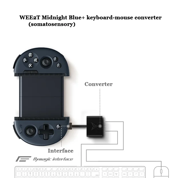 Flydigi wee 2T с клавиатурой мыши конвейер Pubg контроллер мобильная игра датчик движения геймпад - Цвет: Package 1