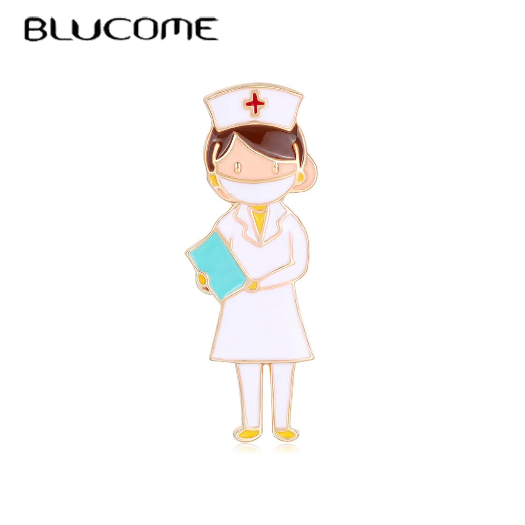 Эмаль Blucome брошь в форме медсестры для женщин | Украшения и аксессуары