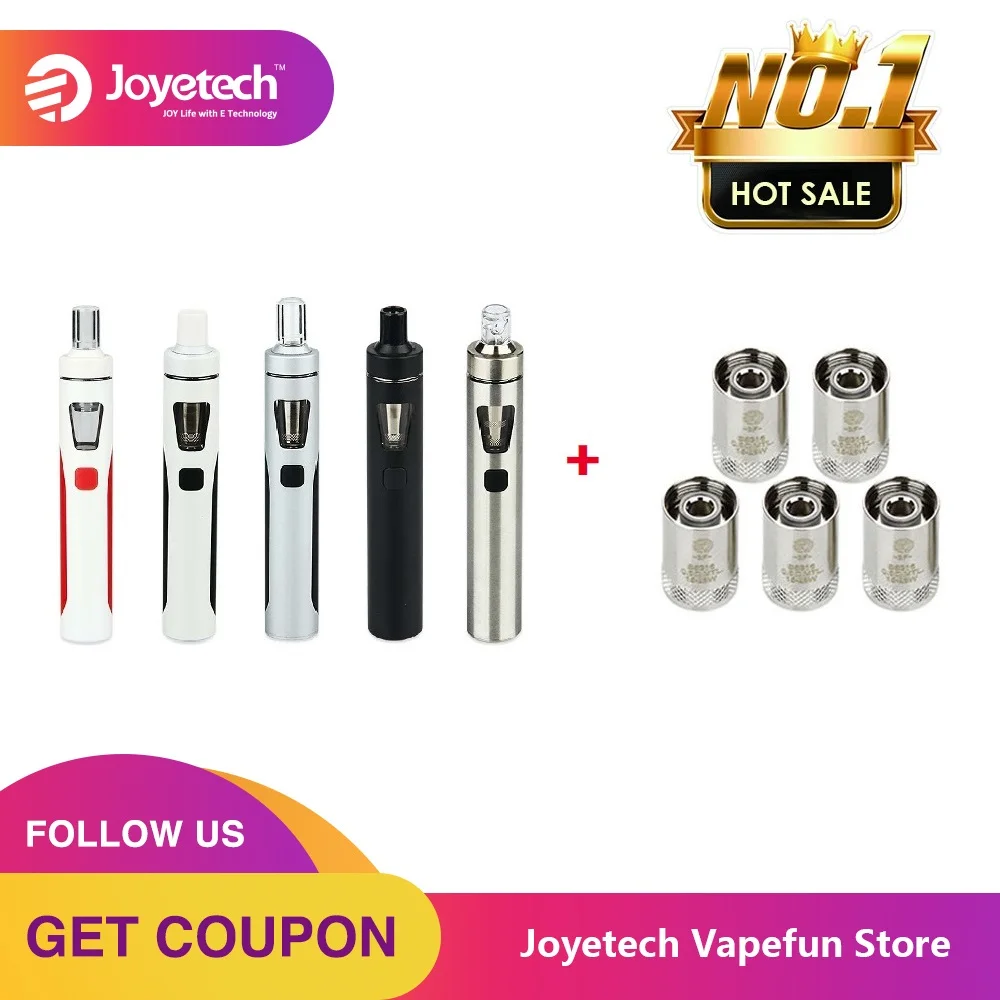 Оригинальный набор Joyetech eGo AIO 1500 мАч для быстрого вейпа 2 мл 0.6 Ом/1 Ом все-в-одном