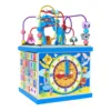 Wooden Bead Maze Activity Play Cube Activity Center Learn Puzzle Toy Colorful Wooden Bead Maze Roller Coaster Activity Cube Toys 1