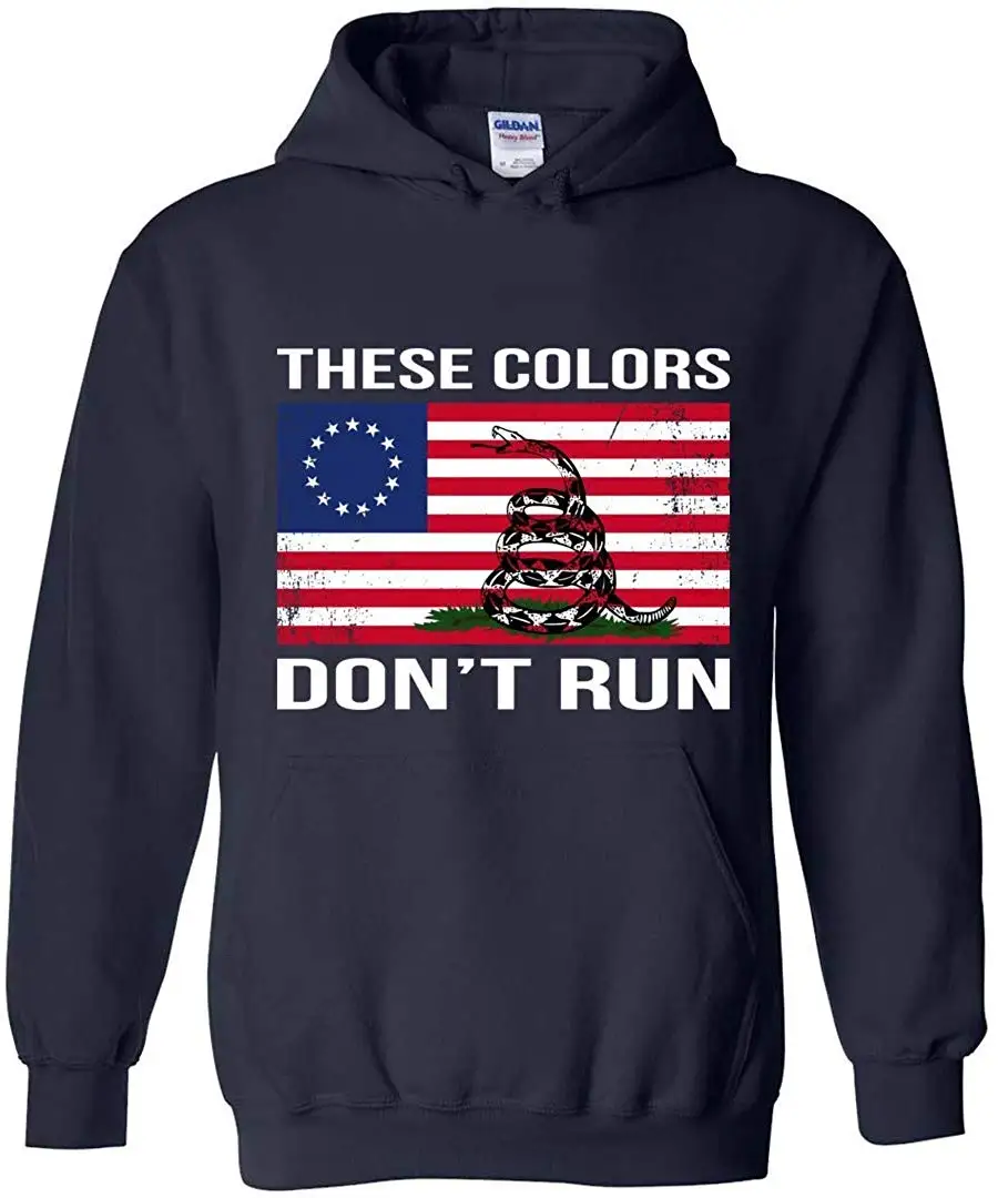Эти цвета Don't Run-Betsy Ross Flag рубашка, забавная рубашка с Крисом и Праттом Gadsden Flag-толстовка с капюшоном для мужчин и женщин