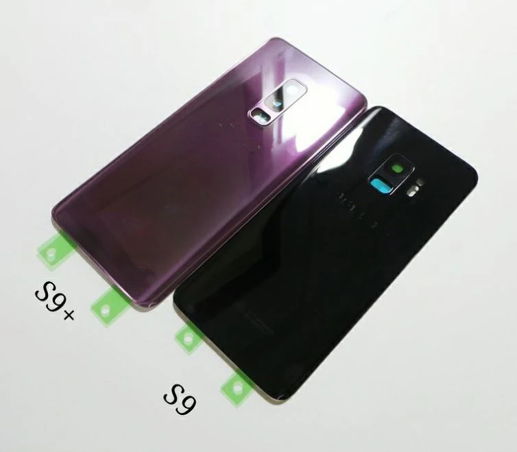 10 шт. для Sannsung Ga1axy S9 Plus S9+ G965 G965F G965FD G960 задняя крышка батарейного отсека Корпус Замена камеры стеклянная рамка объектива
