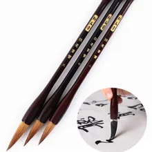 Кисть для каллиграфии из волчьей шерсти, 3 шт., официальный набор кистей для письма Lian, китайский пейзаж, кисть для рисования чернилами, ручка Tinta, Китай