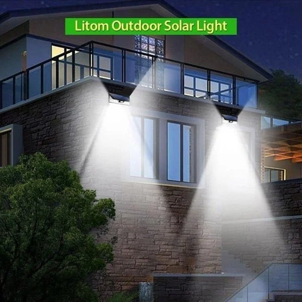 Солнечный свет 118LED PIR датчик движения лампа солнечная настенная лампа уличное охранное освещение водонепроницаемый IP65 садовые огни