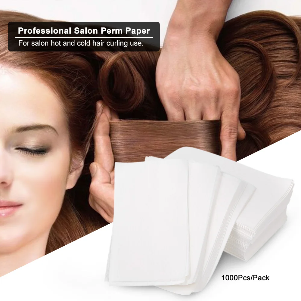 1000Pcs/Pack Salon Perm Paper Disposable Hot Cold Hair Curling Tissue Hairdressing Styling Tool Professional Hair Beauty Product