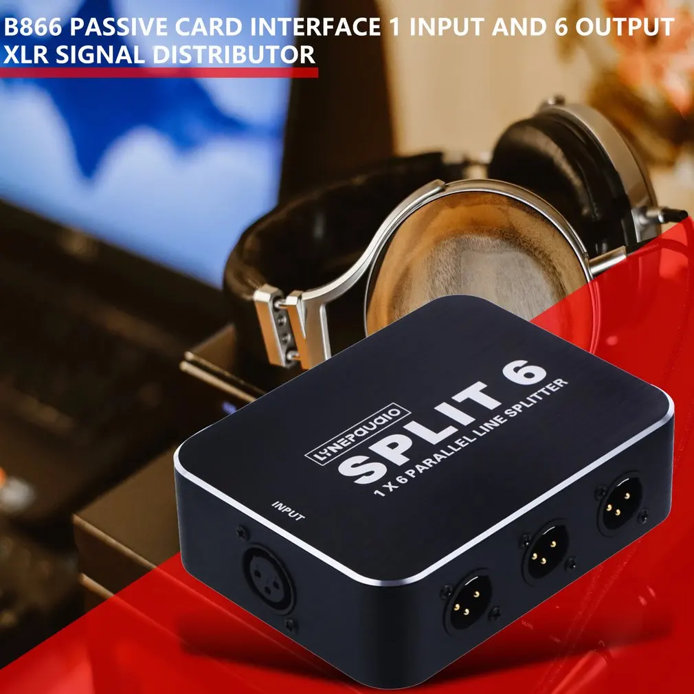 B866 пассивный Кассетный интерфейс 1 вход и 6 выходной распределитель сигналов или 6 входов и 1 выходной миксер распределитель сигналов