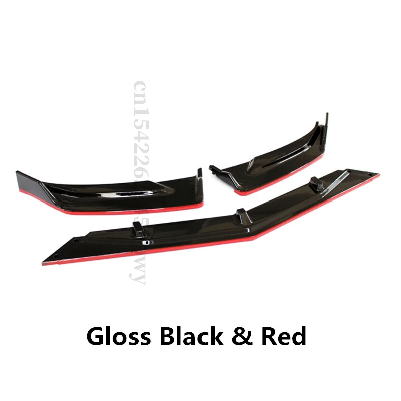 thumbnail image 1 of Kit de carrocería para difusor de parachoques delantero, divisor de labios, cubierta de alerón, para Chevrolet Malibu 2018, 2019, 2020, 2021, 2022, color negro carbono, 1 of 5