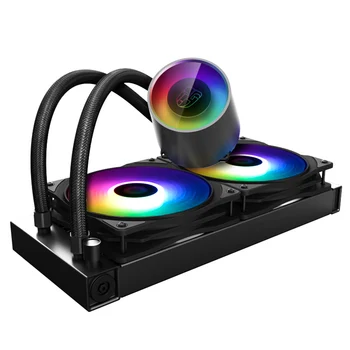 

DEEPCOOL Castle 240RGB V2 Computer CPU Liquid Cooler 120mm 5V/3Pin RGB Fan For intel 2011 115x AMD TR4/AM4 CPU Water Cooling