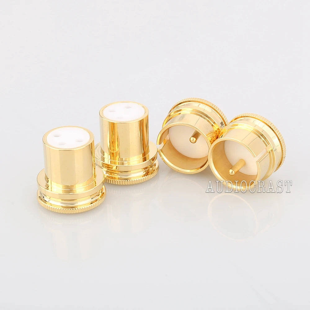 

High Quality Noise Stopper Gold Plated Copper XLR Plug Caps XLR Plug caps hifi audio protective xlr plug caps