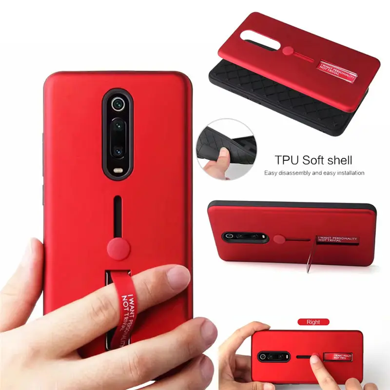 Для OPPO F9 Pro F7 F5 F3 Plus ударопрочный чехол скрытый Держатель подставка Броня для R9S