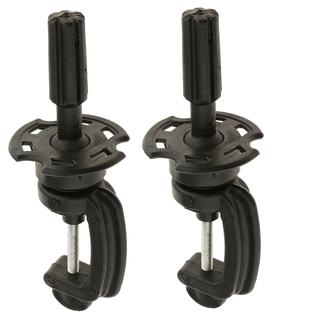 Adjustable  Wig Mannequin Head Stand, 2 Pack Cosmetology Manikin Stand Mannequin Head Holder Clamp Black
