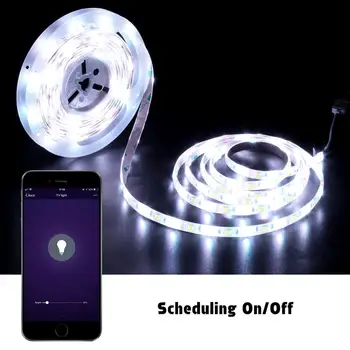 

Smart LED Strip Light,MOCREO WiFi LED Light Strip RGBW TV Backlight 16.4f for 24-75in Smart TV Backlight, Alexa Echo jk1676