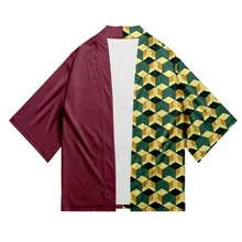 Новое кимоно Demon Slayer Kimetsu no Yaiba для мужчин/женщин модное повседневное кимоно Harajuku стиль кимоно унисекс Одежда