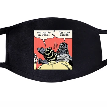 

Star Wars Darth Vader Funny Dustproof Mouth Mask Face Unisex Reusable Fabric Anti Black Pollution Reusable Washable Masks