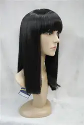 Новые модные длинные черные прямые парики волосы для женский парик