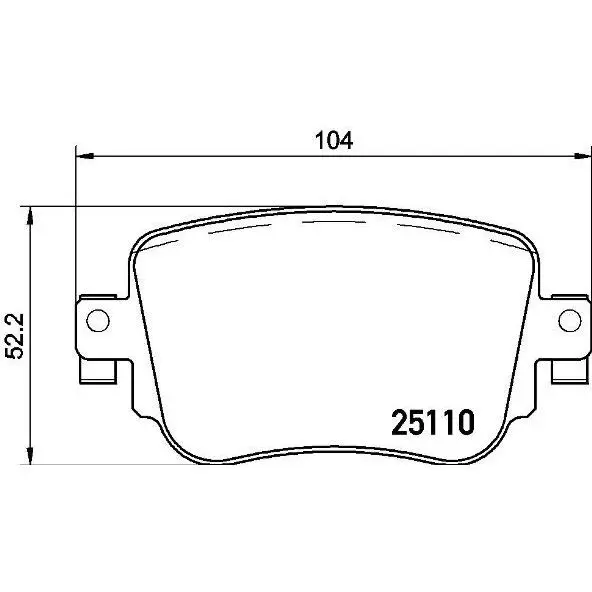 Колодки дисковые з. Audi A1, Seat Leon, Skoda Octavia 1.0-2.0i/T