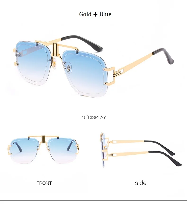 Брендовые дизайнерские женские солнцезащитные очки унисекс в Звездном стиле винтажные роскошные квадратные солнцезащитные очки для женщин мужские большие солнцезащитные очки UV400