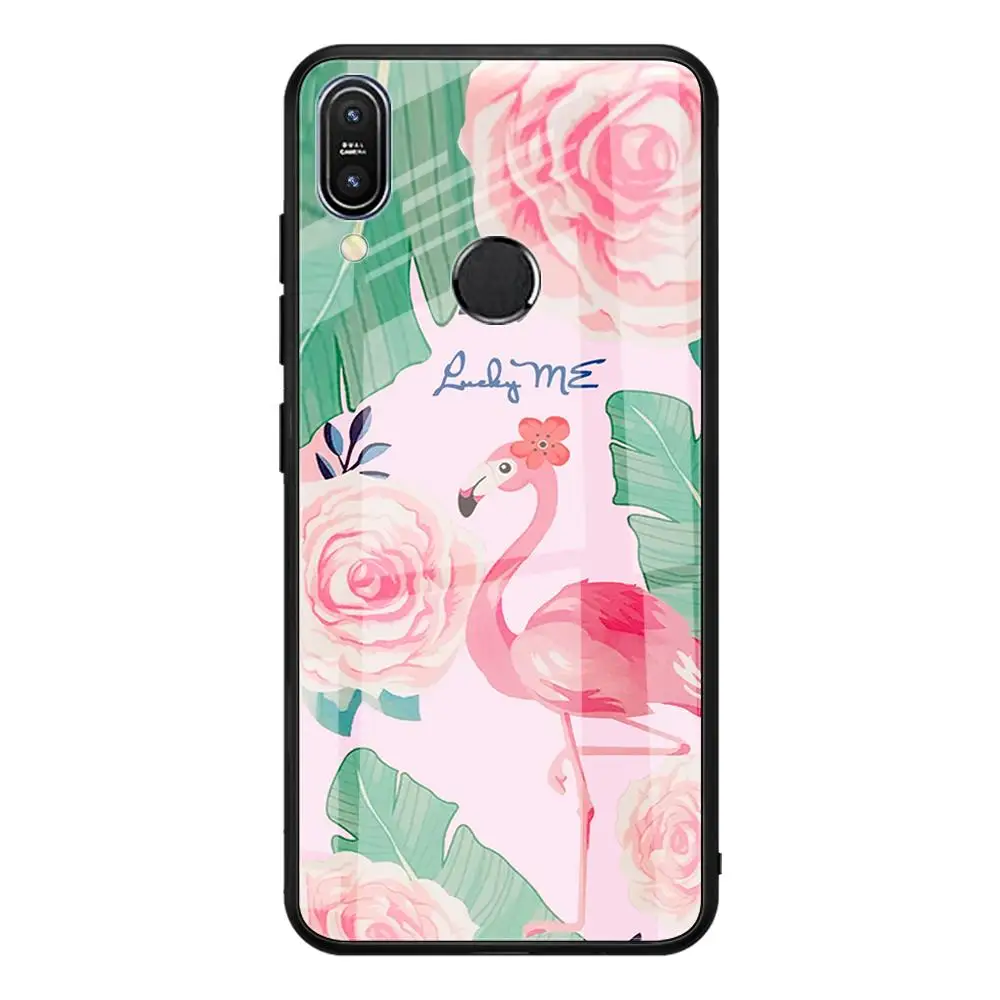 Чехол для телефона с закаленным стеклом для Asus Zenfone Max Pro M1 ZB602KL ZB601KL M2 ZB631KL ZB633KL мягкая рамка с узором чехол Coque Shell - Цвет: 09