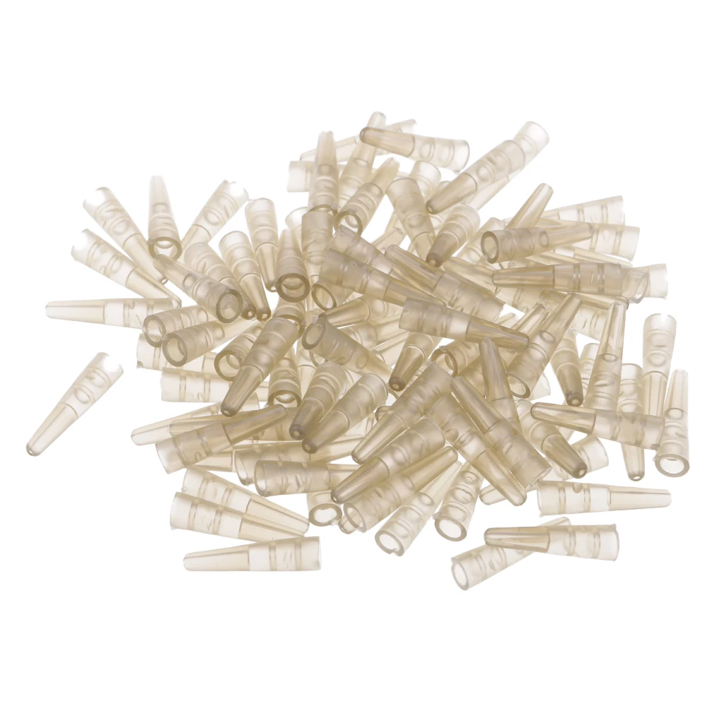 Pack Of 100pcs Tail Rubber Tubes For Saftey Lead Clips Carp Fishing Rig Sleeves 17 Mm/0.67 Inch