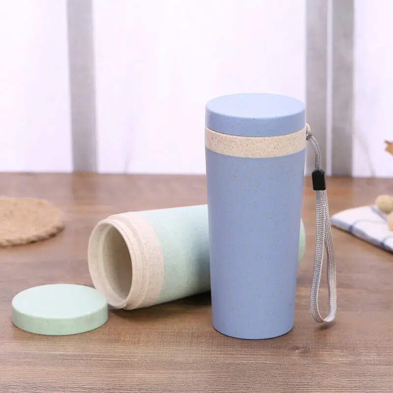 300 мл Kichen столовая или барная портативная кружка Экологичная чашка из пшеничной соломы бутылка для воды Разлагаемый бежевый Новинка