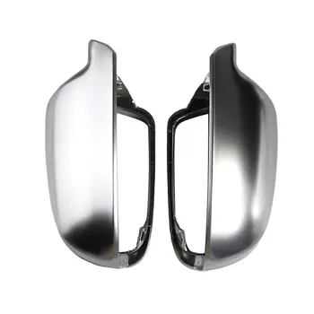 

2Pcs Car Auto Rearview Mirror Shell Cover Protection Cap Matte Chrome Wing Mirror Cover Car Styling For Audi A3 A4 A5