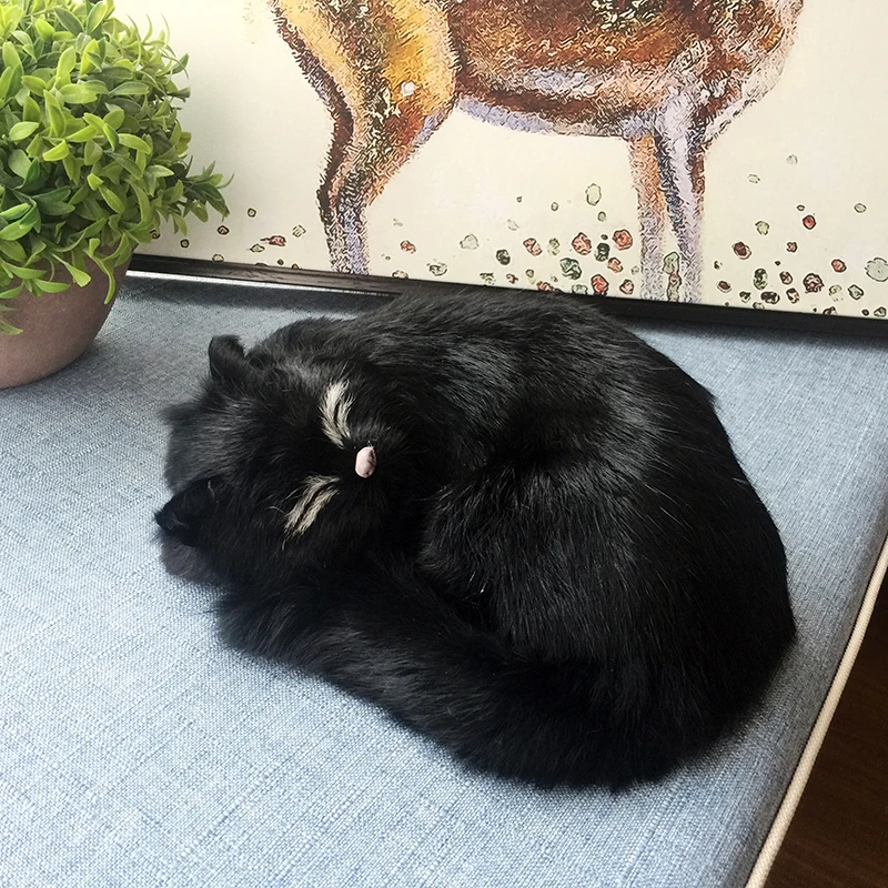 Simulation Cat Animal Doll Children's Toy Fake Cat Persian Cat Plush Toy Novelty Decoration Birthday Gift