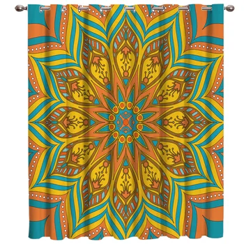 

Mandala Ethnic Pattern Room Curtains Large Window Window Curtains Window Blinds Living Room Living Room Indoor Home Decoration