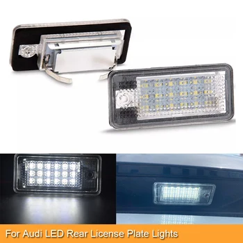 

2pcs Canbus No Error LED rear number plate lamp for Audi Audi A3 8P S4 A4 B6 B7 RS4 A5 8F A6 C6 RS6 A8 S8 Q7 4L auto lights