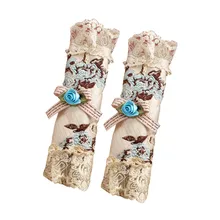 2 шт винтажная декоративная моющаяся микроволновая печь холодильник модная духовка кружевная дверная ручка крышка кухня Простая установка Волшебная наклейка