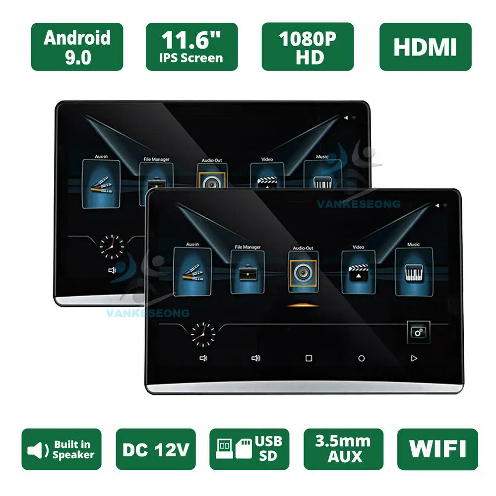 17 3 &quotAndroid 8 1 автомобильный монитор потолочное крепление крыши HD 1080P видео IPS Экран