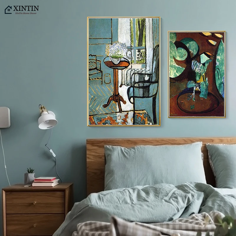 Impressionist Flower Vase Henri Matisse Fauvism Canvas Paintings Vintage Kraft Posters Wall Stickers Home Decor Family Gift | Дом и сад