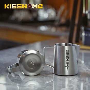 

650ml Stainless Steel Frothing Pitcher Coffee Milk Jug Graining Pull Flower Cup Espresso Frothers Mug For Barista Cafe Tool