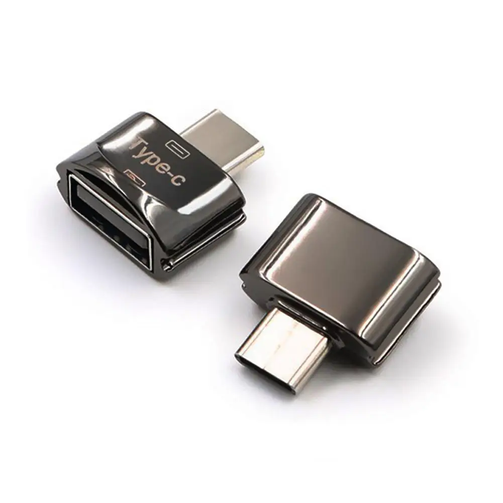 Металлический USB 3,1 type-C штекер USB 2,0 один Женский OTG адаптер для передачи данных Тип C OTG адаптер для samsung S8 для MacBook серии