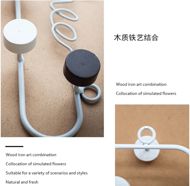 Nordic LOVE Iron Hooks Handmade Wall Hanging Practical Coats Key Receiving Decorative Hook Multifunction Home Golden Metal Racks