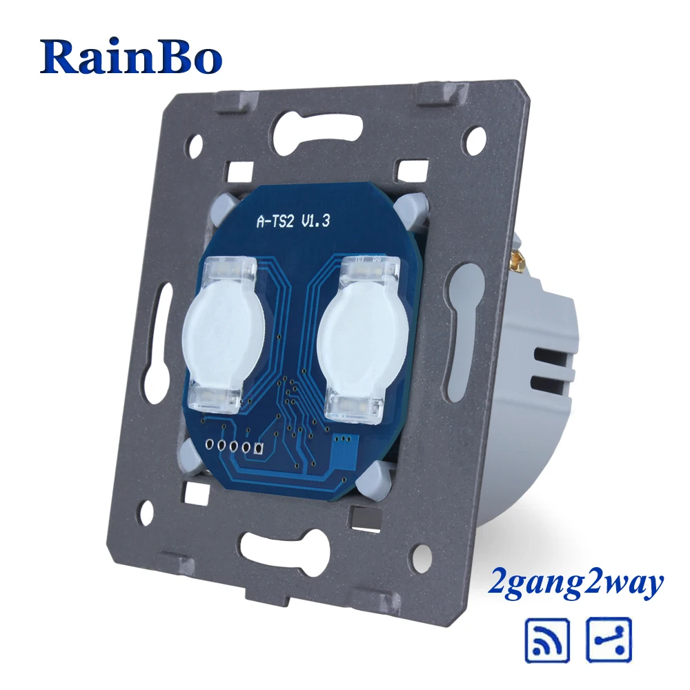 RainBo Stairs сенсорный модуль DIY части 2ганг 2way настенный выключатель ЕС Удаленный