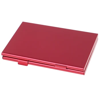 

Red Aluminium Alloy Micro TF Memory Card Storage Wallet Carrying Case Holder Protective Box