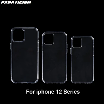 

200pcs 1.2mm Soft TPU GEL Shockproof Clear Case For iphone 12pro 12Max Transparent Soft Silicone Cover For iphone12 pro Max