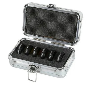 

Datyson Color Filter 6 Colors Set Yellow Orange Red Green Blue Moon Nebula Filter with Aluminum Box 1.25 Inches M28*0.6mm 5P9971