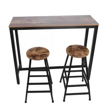 

Bar Furniture Pub Height Bar Stool Dining Bistro Combination (1 Table 2 Chairs) bar chair Bar Tables Wood Bar Stool