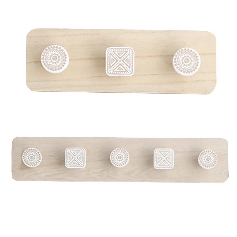 Home Kitchen Towel Bathroom Wood Shelf Coat Rack Door Hat Mounted