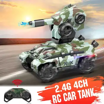 

Xiangdijia Toys 008D 2.4G 4WD Electric Brushed Engine Motor RC Battle Tank Drift Vehicles Stunt Remote Control Car RTR Model Toy