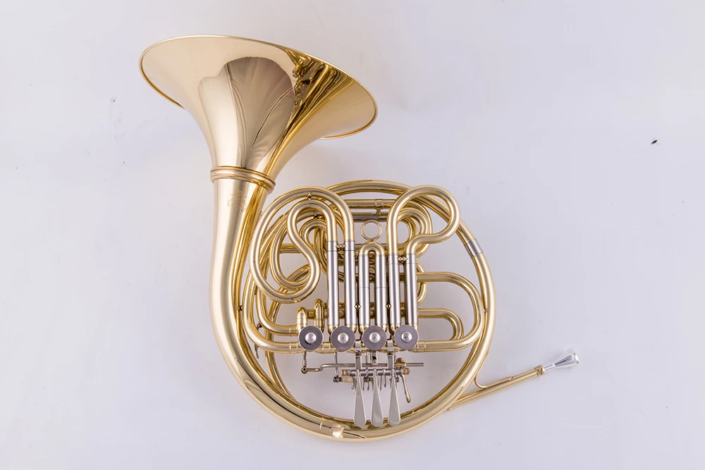 Naiputesi Александер французский Рог F/Bb ключ Сплит двойная французская валторна 4 клапана чехол waldhorn профессиональные музыкальные инструменты - Цвет: Split design